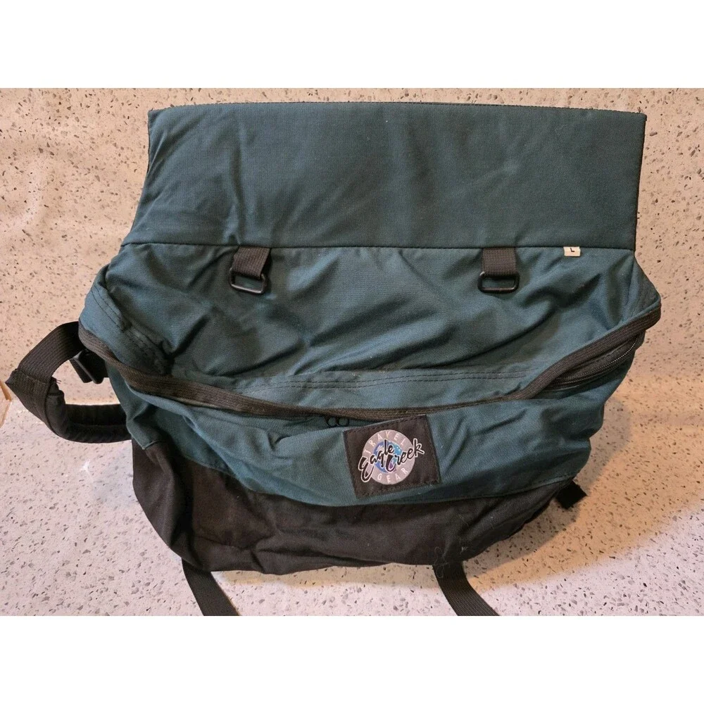 Eagle Creek Dog Pack Cargo Backpack Teal Green Size LARGE Vintage Hiking Camp